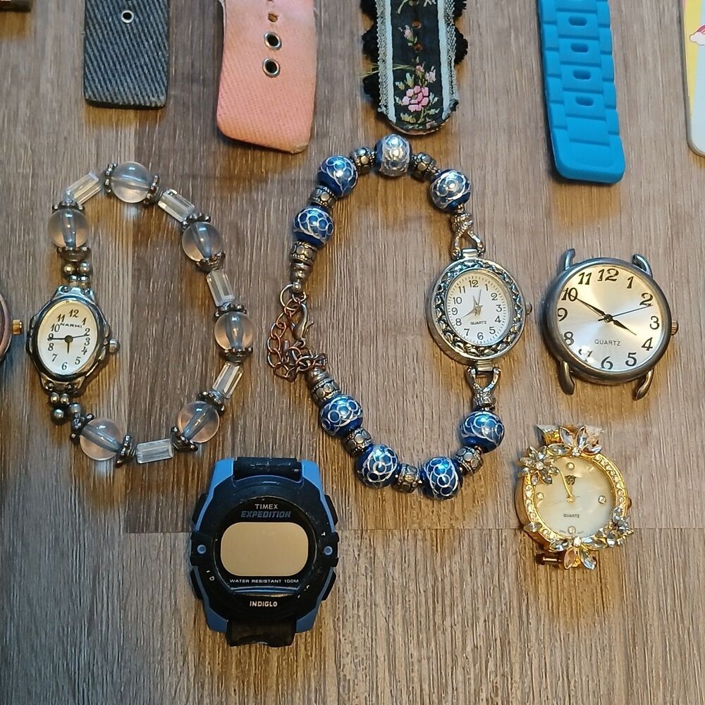 25+ Pc Watch Repair Lot VTech DX2 Timex Expedition Pulsar Art Steampunk Parts - Picture 3 of 10